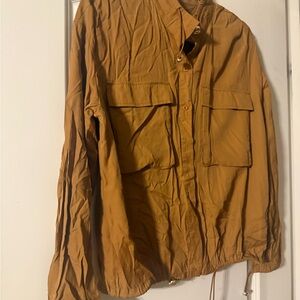 Woman’s Casual Brown Shirt Jacket